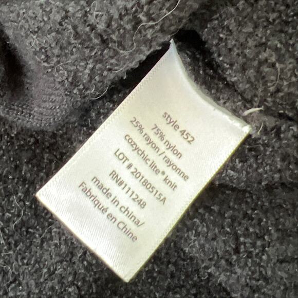 Barefoot Dreams Black CozyChic Lite Circle Cardi Cardigan XS Small - Picture 6 of 8